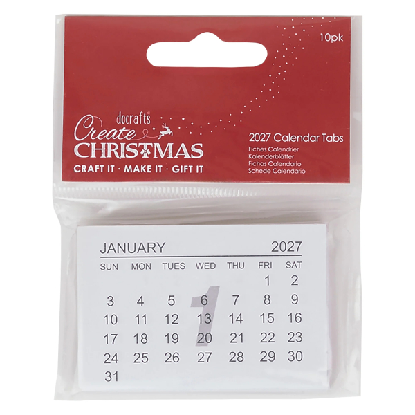 Calender Tabs 2027, 10 Stück - Papermania