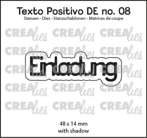 Einladung, Stanze - Crealies