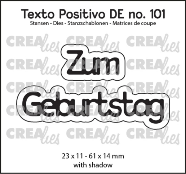Zum Geburtstag, Stanze - Crealies