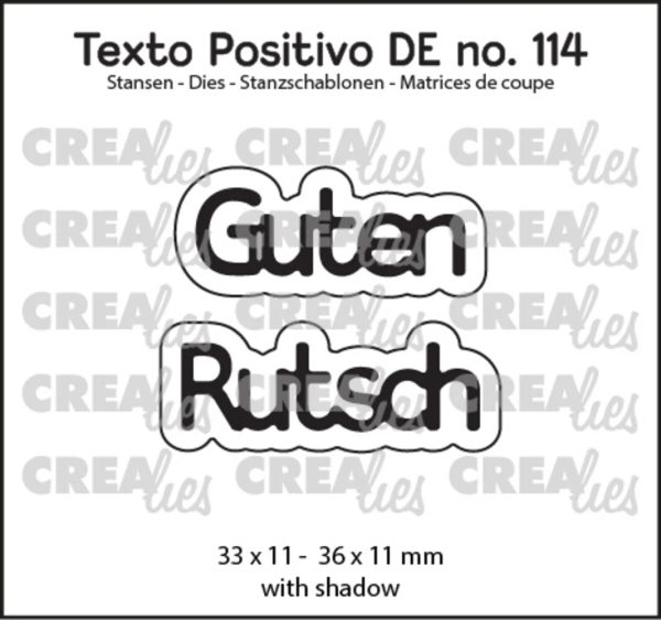 Guten Rutsch, Stanze - Crealies