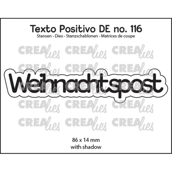 Weihnachtspost, Stanze - Crealies
