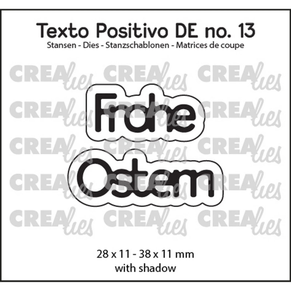 Frohe Ostern, Stanze - Crealies