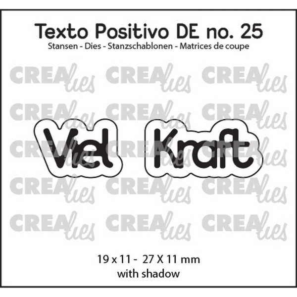 Viel Kraft, Stanze - Crealies