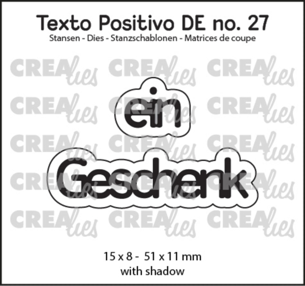 ein Geschenk, Stanze - Crealies