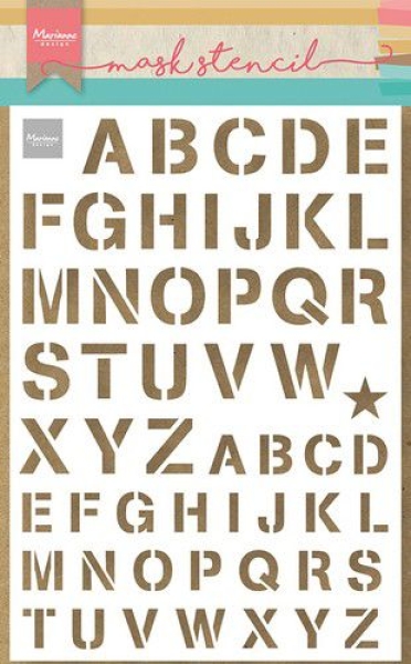 Army Alphabet, Schablone - Marianne Design