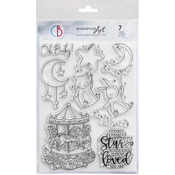 Lullyby's Carousel, Clearstamps - Ciao Bella Paper