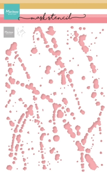 Spilled Paint, Schablone - Marianne Design