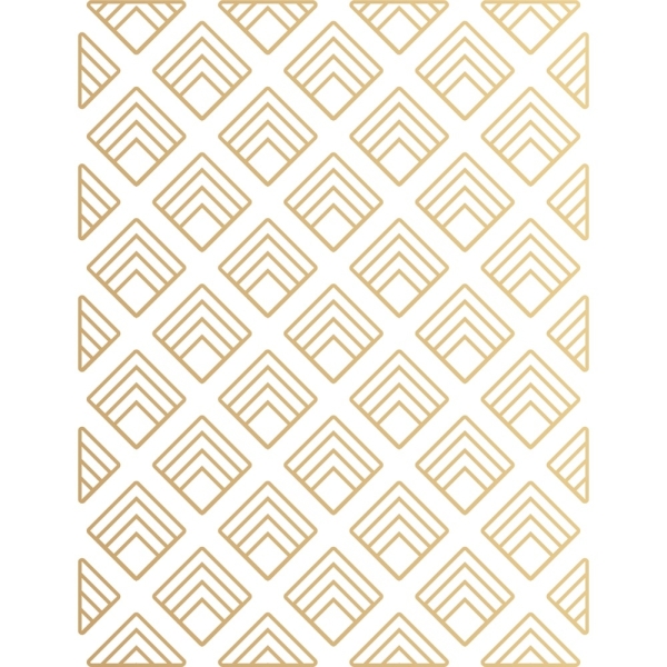 Deco Diamond, Hot Foil Plate - Poppystamps