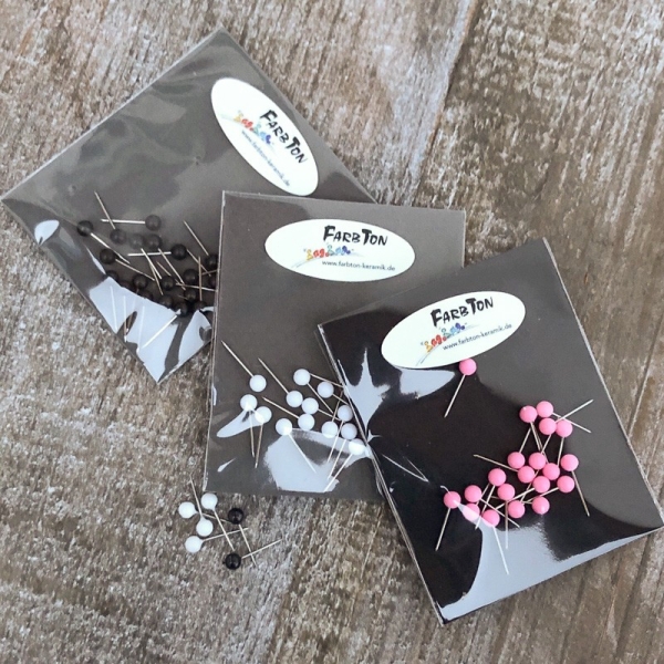 Deko-Nadeln Schwarz - Farbton Papier