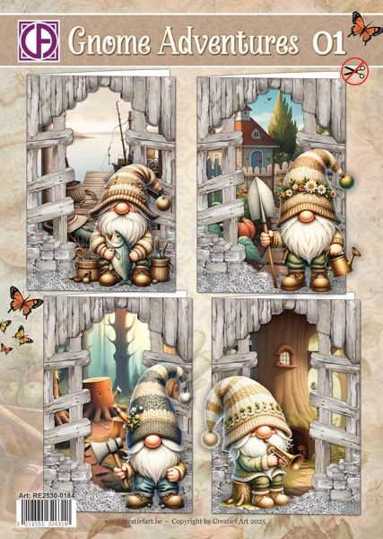 Gnome Acventures #1, Die-Cuts - Creatief Art