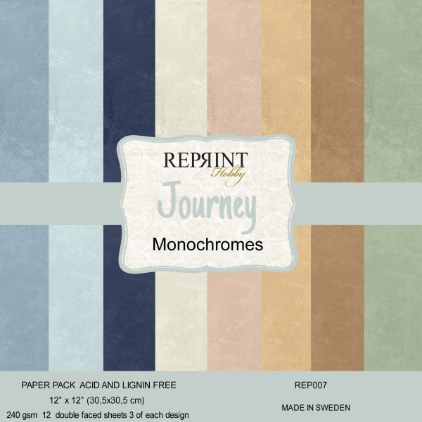 Journey Monochromes, 12"x12" - Reprint