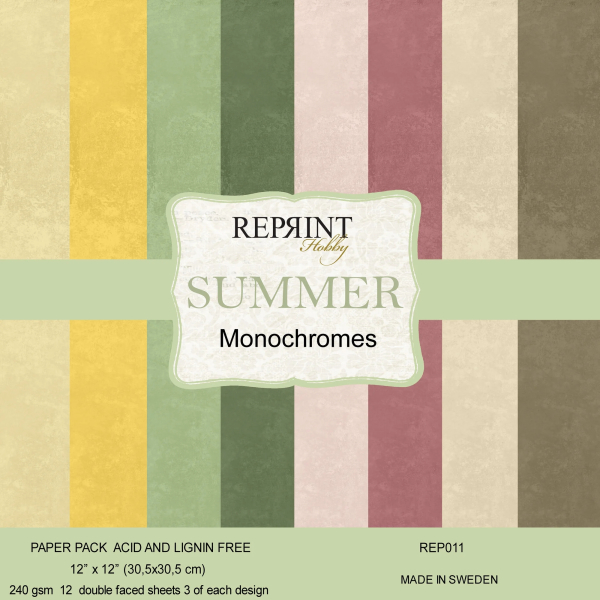 Summer Monochromes, 12"x12" - Reprint