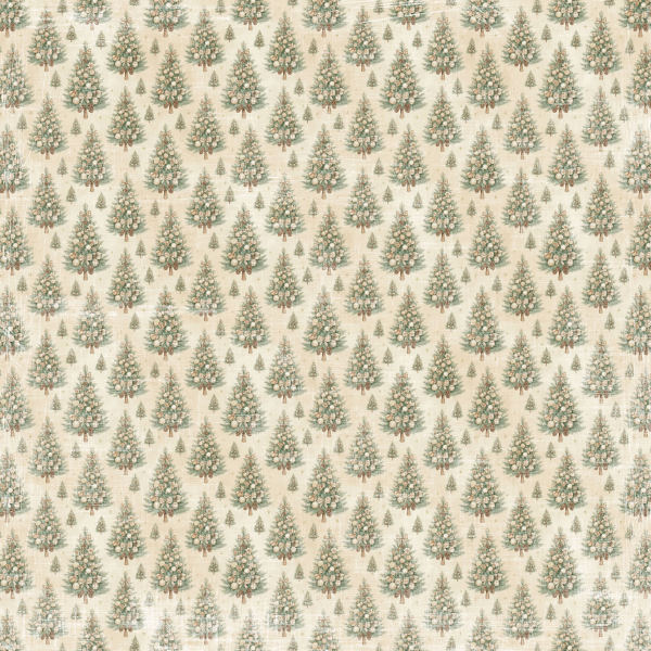 Cozy Christmas - Christmas Tree, Designpapier - Reprint