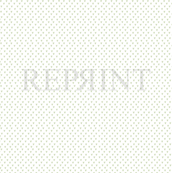 Miniherzen Grün, Designpapier - Reprint