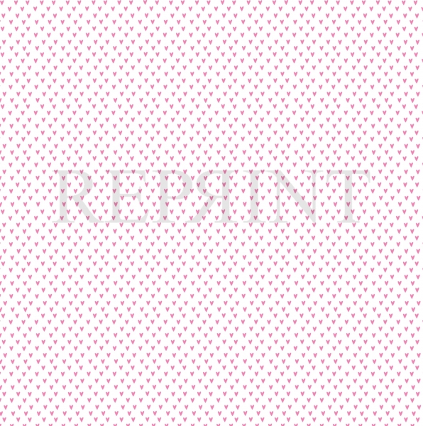 Miniherzen Cerise, Designpapier - Reprint