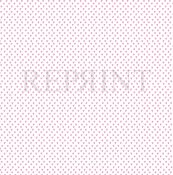 Miniherzen Cerise, Designpapier - Reprint