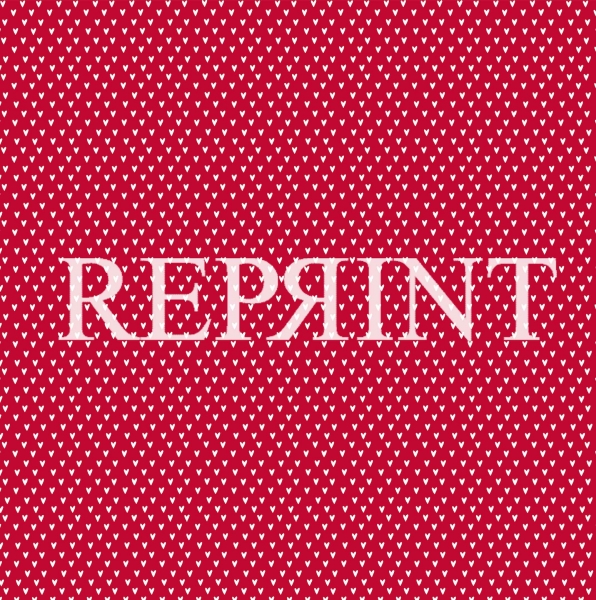 Miniherzen Rot, Designpapier - Reprint