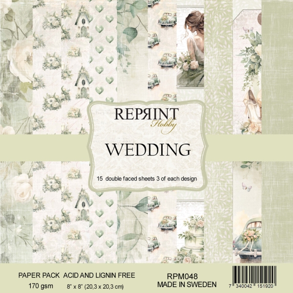 Wedding 8x8 Paperpad - Reprint