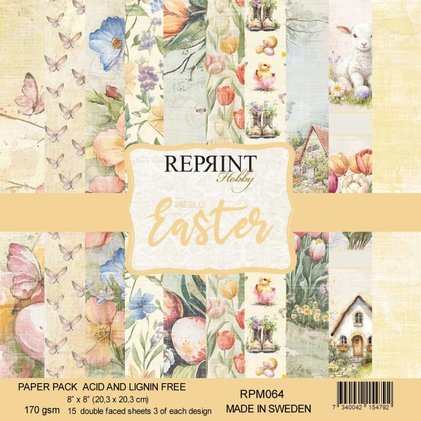 Hello Easter 8x8 Paperpad - Reprint