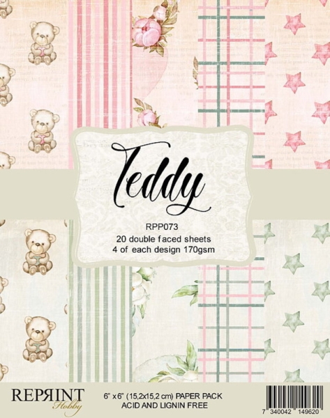 Teddy 6x6 Paperpad - Reprint