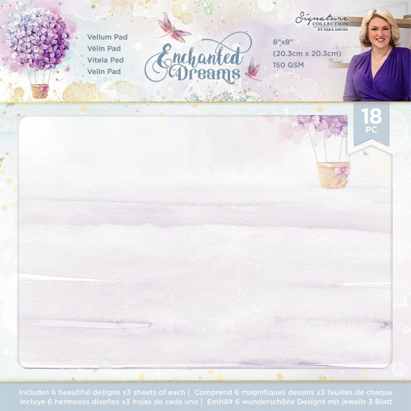 Enchanted Dreams 8x8 Vellum Sheets - Crafter's Companion