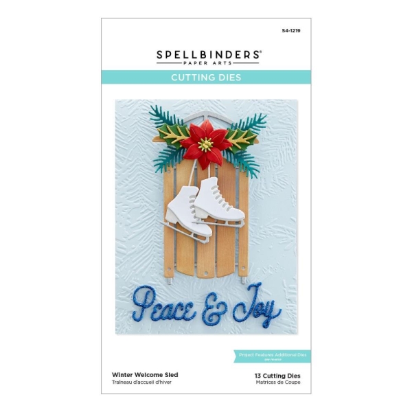 Winter Welcome Sled, Stanze - Spellbinders