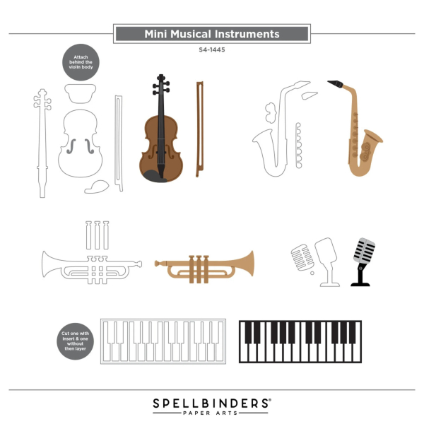 Mini Musical Instruments, Stanze - Spellbinders