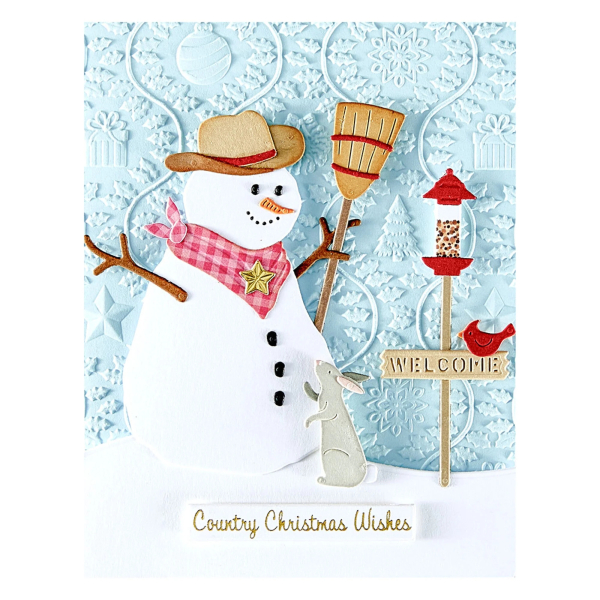 Country Snowman, Stanze - Spellbinders
