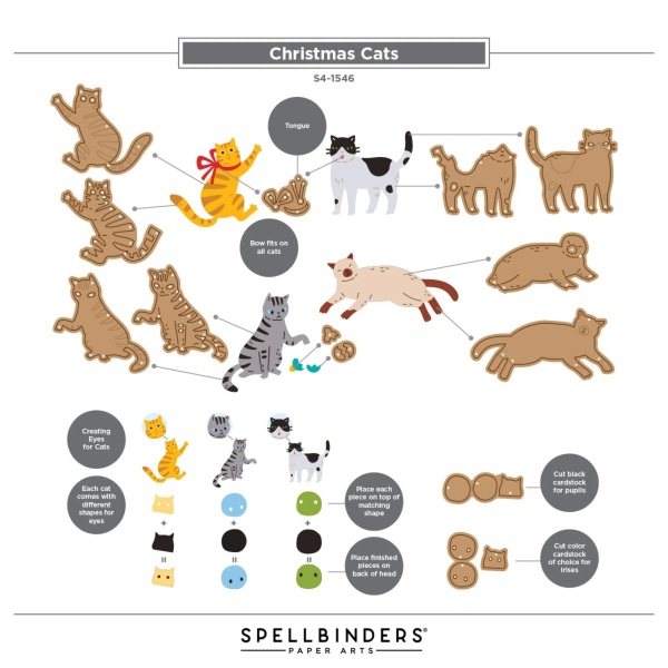 Christmas Cats, Stanze - Spellbinders