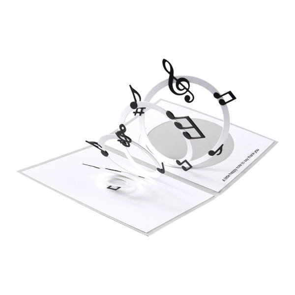 Musical Notes & Stave Pop-Up, Stanze - Spellbinders