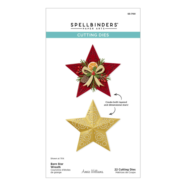 Barn Star Wreath, Stanze- Spellbinders