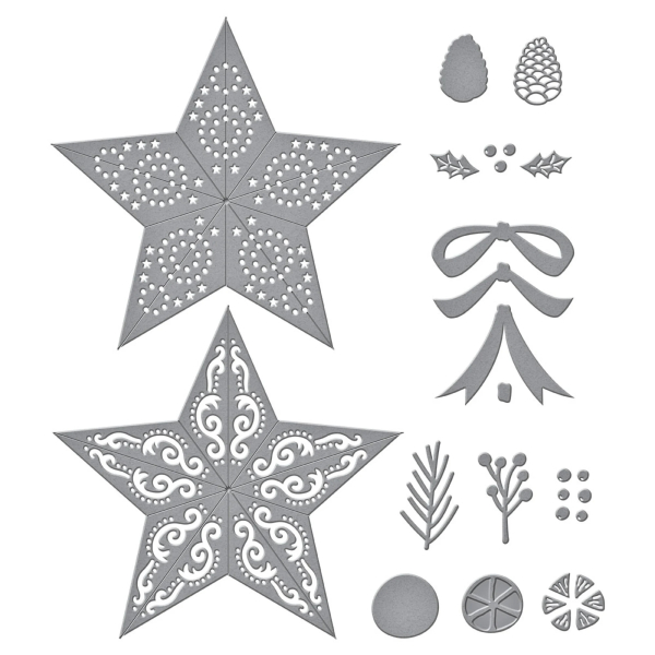 Barn Star Wreath, Stanze- Spellbinders