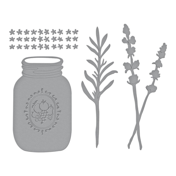 Mason Jar and Lavender, Stanze - Spellbinders