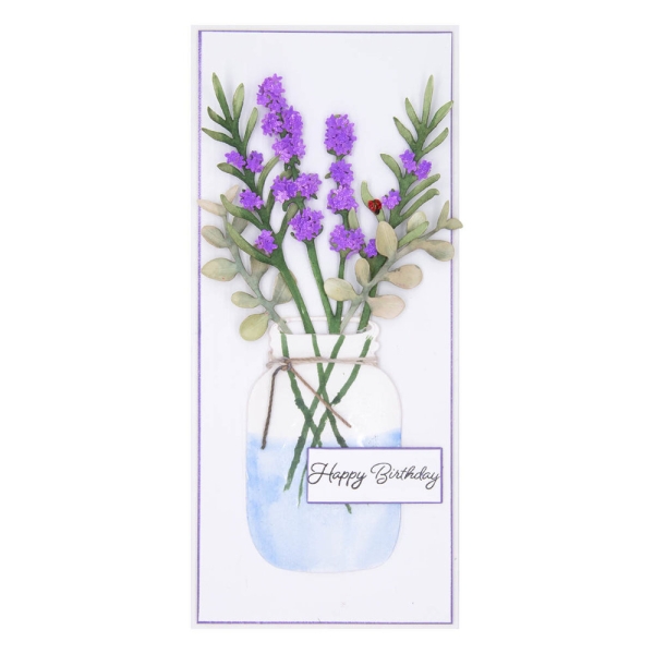 Mason Jar and Lavender, Stanze - Spellbinders