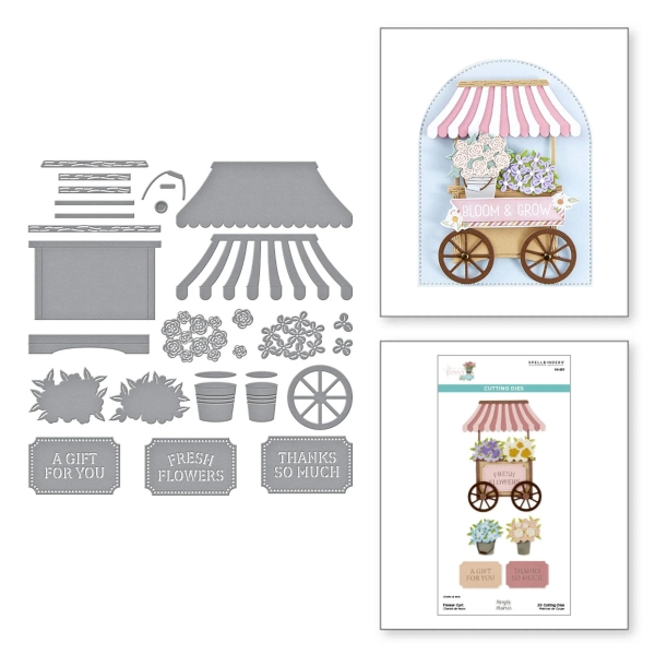 Flower Cart, Stanze - Spellbinders