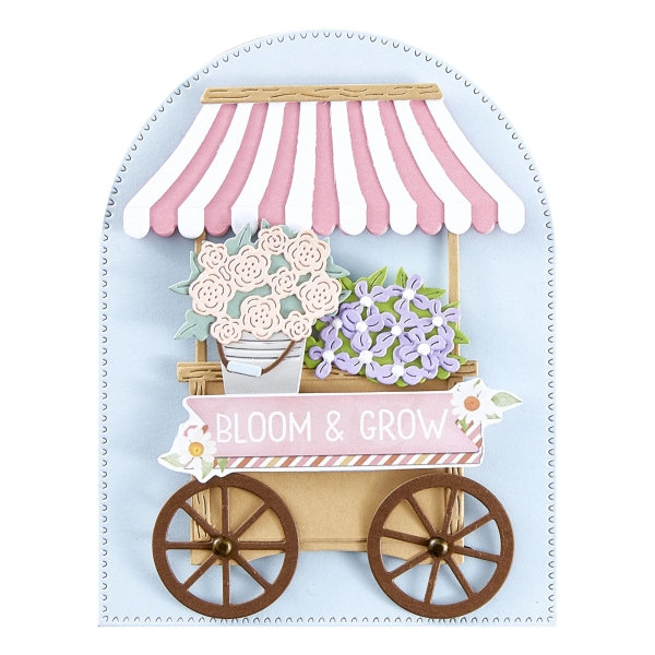 Flower Cart, Stanze - Spellbinders