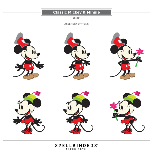 Classic Mouse Steamboat Willie Duo, Stanze - Spellbinders