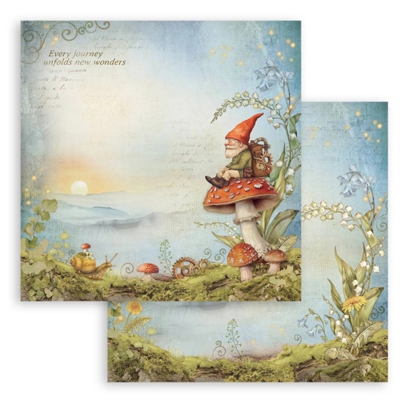 Hidden Grove - Gnome, 12x12 - Stamperia