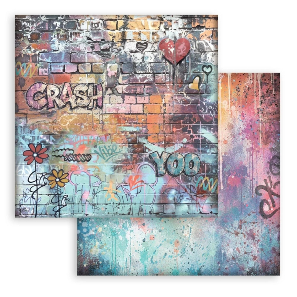 Furry Friends 2 - Graffiti Flowers, 12x12 - Stamperia
