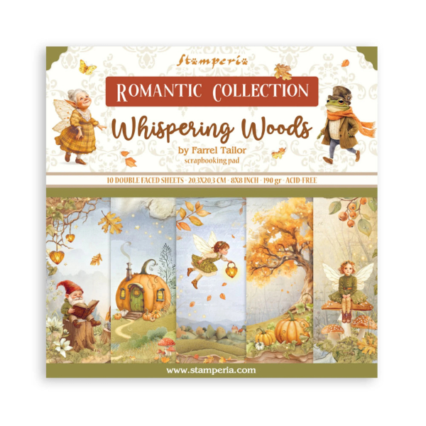 Whispering Woods 8x8 Paperpad - Stamperia