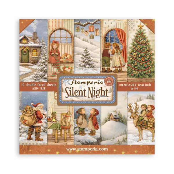 Silent Night 8x8 Paperpad - Stamperia