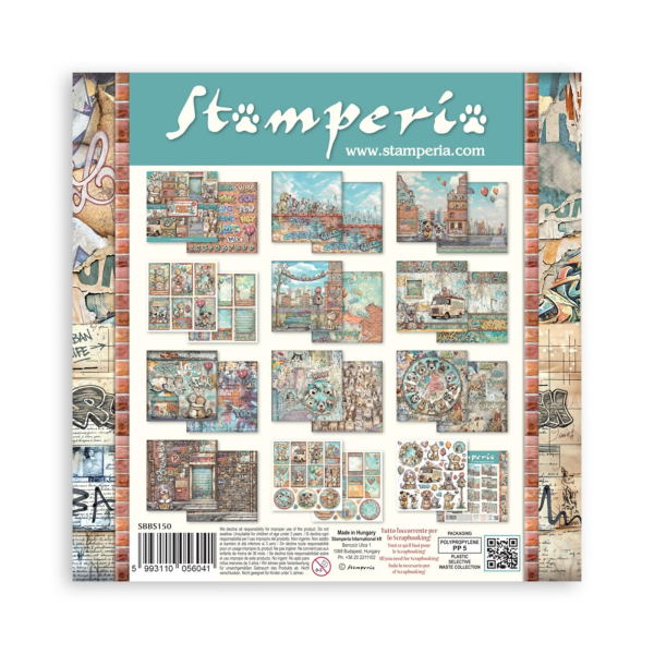 Furry Friends 2, 8x8 Paperpad - Stamperia