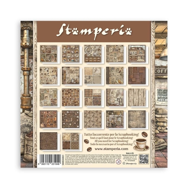 Coffee & Chocolate 8x8 Maxi Paperpad - Stamperia