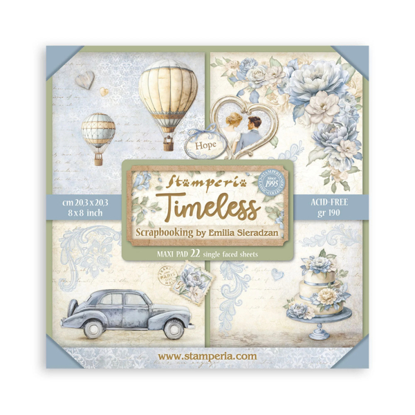 Timeless 8x8 Maxi Paperpad - Stamperia