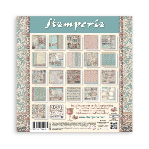 Venice City of Art 8x8 Maxi Paperpad - Stamperia