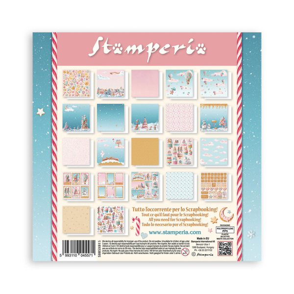 Candy Christmas 8x8 Maxi Paperpad - Stamperia