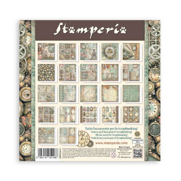 Garden of Time 8x8 Maxi Paperpad - Stamperia