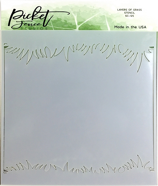 Layers of Grass, Schablone – Picket Fence Studios