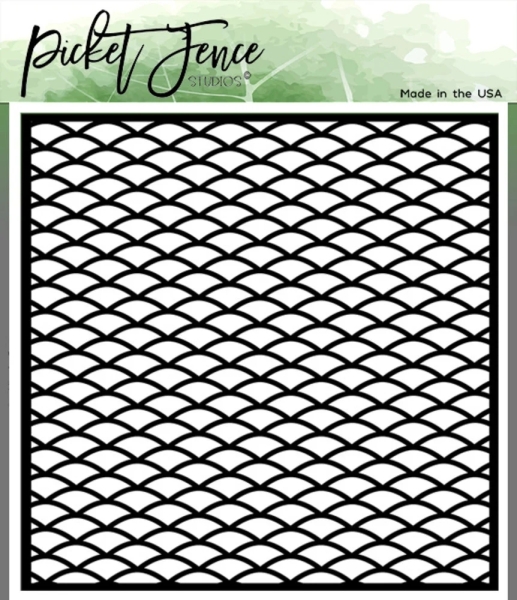Sea Scales, Schablone - Picket Fence Studios