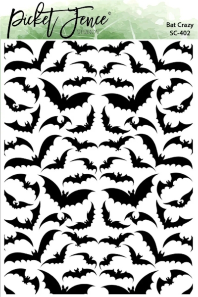 Bat Crazy, Schablone - Picket Fence Studios